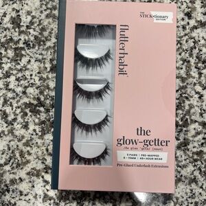 Flutterhabit Pre-Glued Underlash Extensions — Black - Sealed